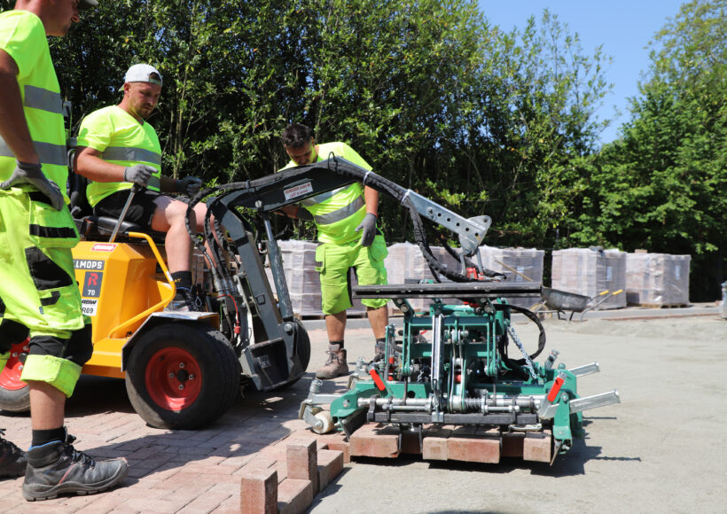 Machinaal bestraten: snel en nauwkeurig